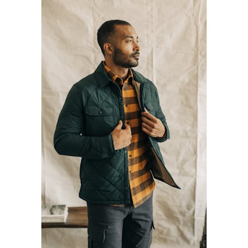 on model image of The Miller Insulated Shirt Jacket