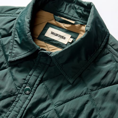 laydown detail image of The Miller Insulated Shirt Jacket