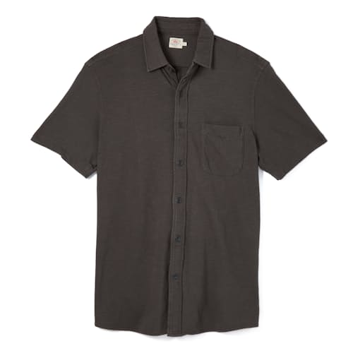 laydown image of Sunwashed Knit Short Sleeve Shirt