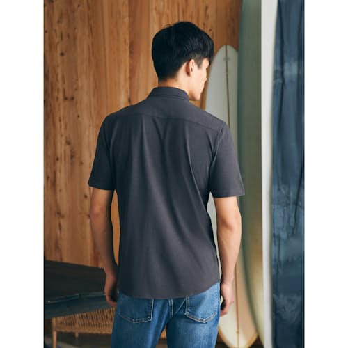 lifestyle image of Sunwashed Knit Short Sleeve Shirt
