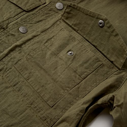 lifestyle image of Stretch Ripstop Waxed Field Jacket