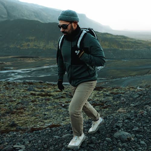 lifestyle image of norda 001 Trail Running Sneaker