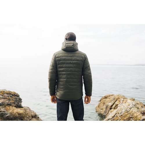 laydown image of Recycled Nimbus Ripstop Insulated Hooded Jacket