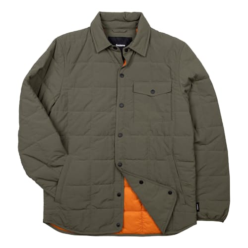 laydown image of Lapwing Quilted Insulated Shirt Jacket