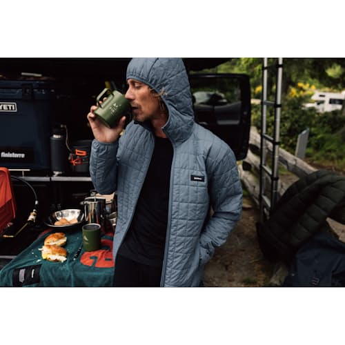 laydown image of Firecrest Lightweight Insulated Hooded Jacket