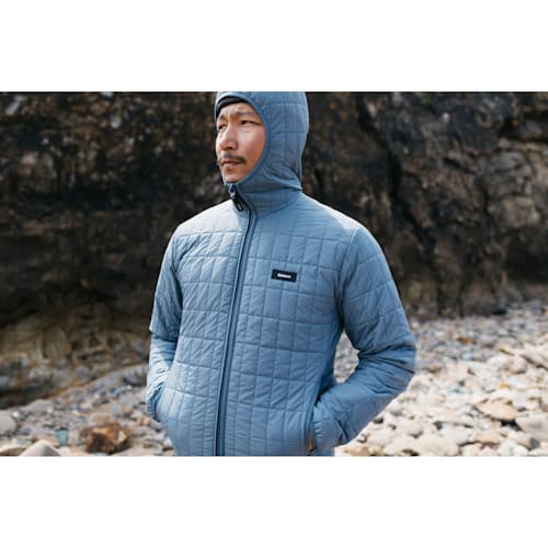 laydown image of Firecrest Lightweight Insulated Hooded Jacket