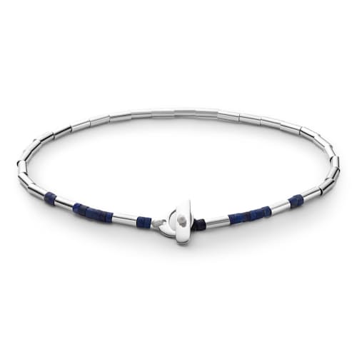 laydown image of Lani Silver w/ Lapis Bracelet