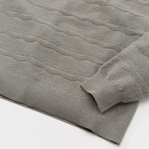 laydown detail image of Wave Texture Stitch Sweater