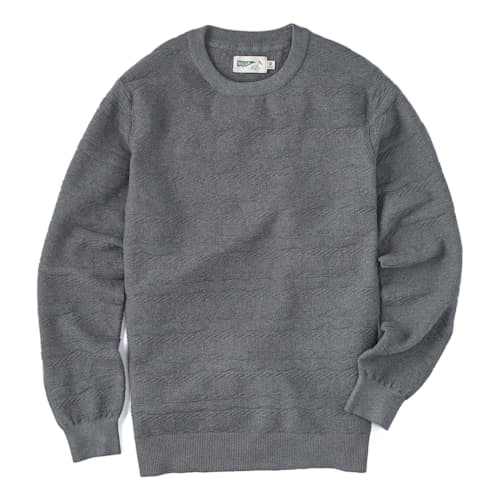 laydown image of Wave Texture Stitch Sweater
