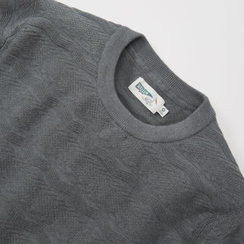 laydown detail image of Wave Texture Stitch Sweater