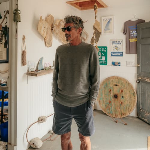 Jim is 6', 155 lbs, and wearing a 32