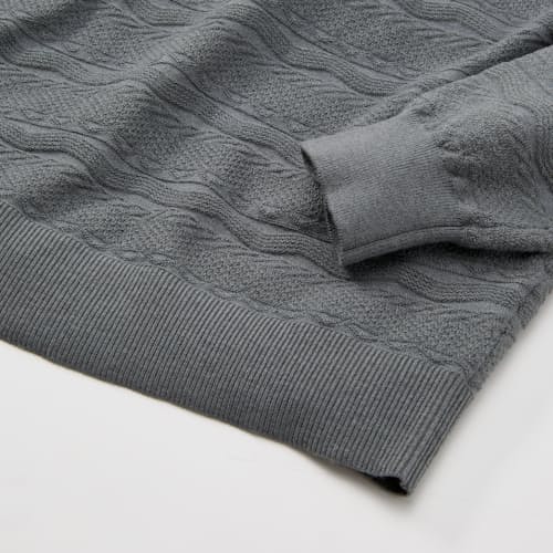 laydown detail image of Wave Texture Stitch Sweater