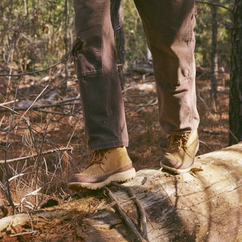 lifestyle image of Huckberry x Danner Mountain Moc 917
