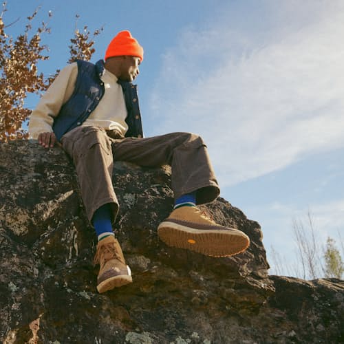 lifestyle image of Huckberry x Danner Mountain Moc 917