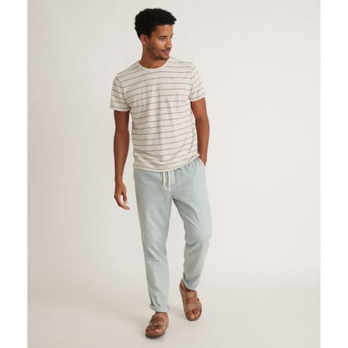 lifestyle image of Heavy Slub Stripe T-Shirt