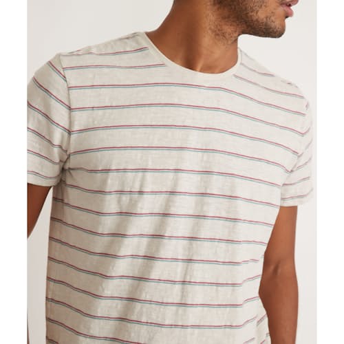 laydown image of Heavy Slub Stripe T-Shirt