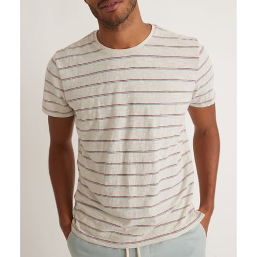 lifestyle image of Heavy Slub Stripe T-Shirt