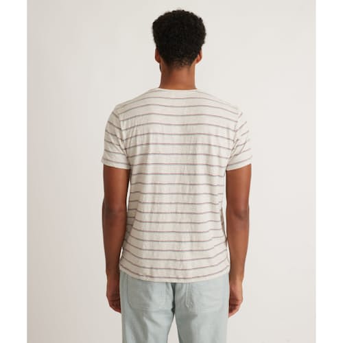 lifestyle image of Heavy Slub Stripe T-Shirt