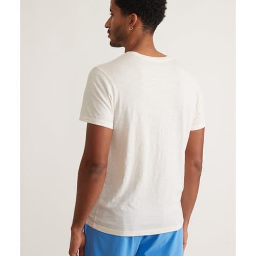 lifestyle image of Slub Chest Stripe T-Shirt