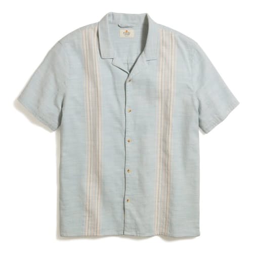 laydown image of Short Sleeve Stretch Selvage Resort Shirt