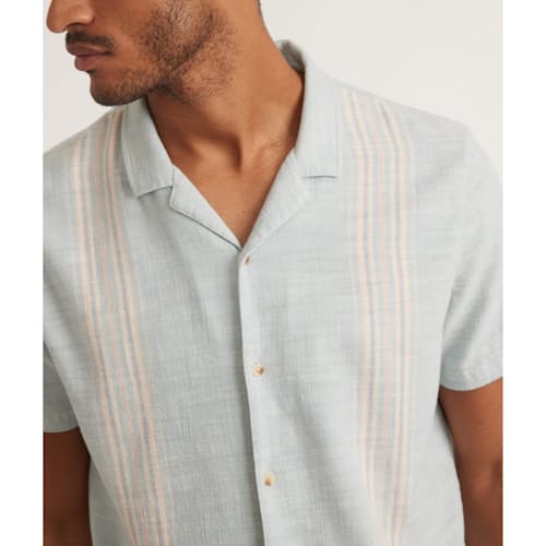 laydown image of Short Sleeve Stretch Selvage Resort Shirt