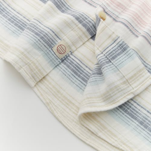 laydown image of Stretch Selvage Short Sleeve Shirt