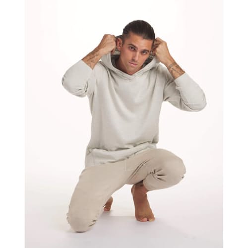 laydown image of Alpaca Blend Breathe Hoodie