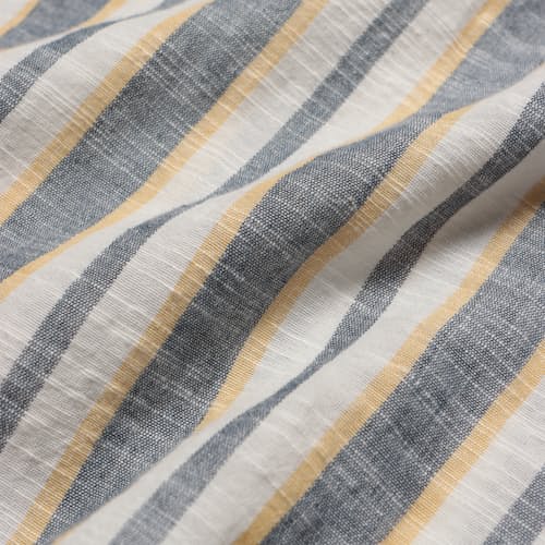 laydown detail image of Selleck Slub Stripe Short Sleeve Shirt