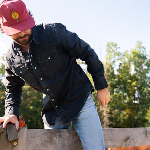 lifestyle image of Huckberry x Thomas Rhett Western Shirt