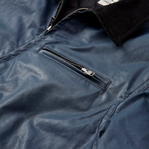 lifestyle image of American Made Waxed Mill Jacket