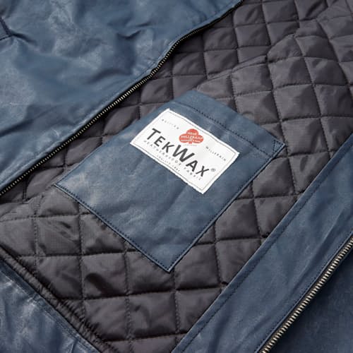 lifestyle image of American Made Waxed Mill Jacket