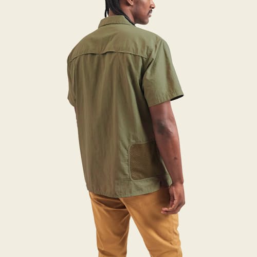 on model image of Forager Utility Shirt