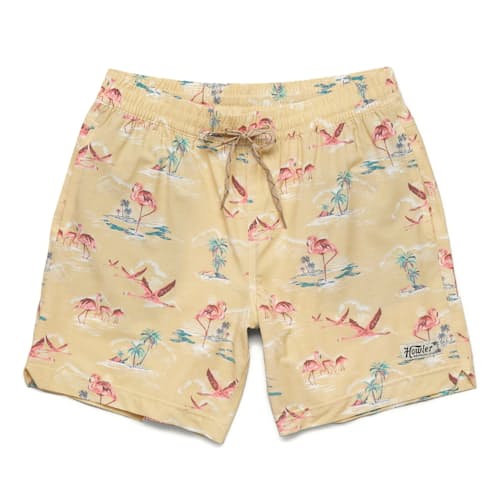 laydown image of Deep Set Swim Trunks - 7"