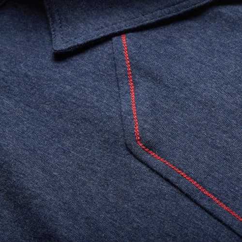 laydown detail image of Ranchero Western Pearl Snap Polo