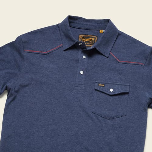 laydown detail image of Ranchero Western Pearl Snap Polo