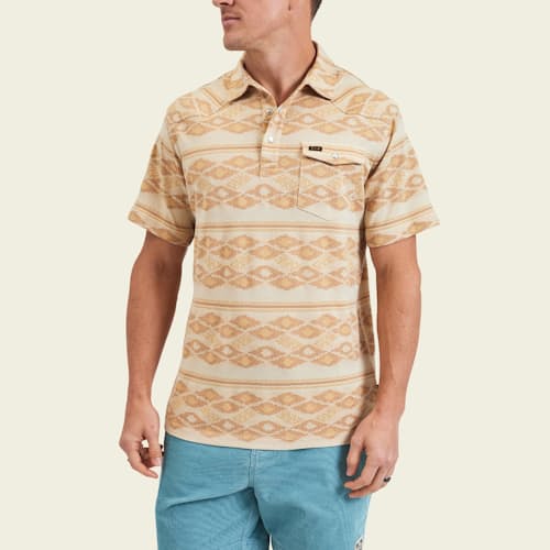 on model image of Ranchero Jacquard Polo