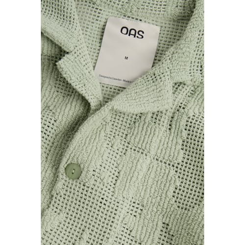 laydown detail image of Camp Collar Crochet Shirt