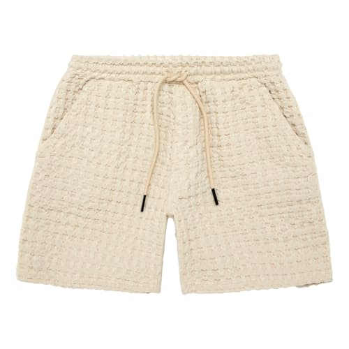 laydown image of Porto Waffle Shorts - 6"