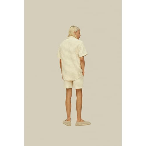 on model image of Porto Waffle Shorts - 6"
