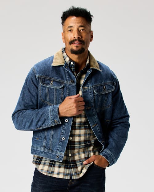 Marland is 6' 2'', 185 lbs, and wearing a size M