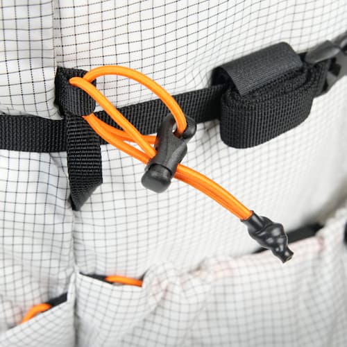 laydown detail image of Radix Ultralight Hiking Backpack - 47L