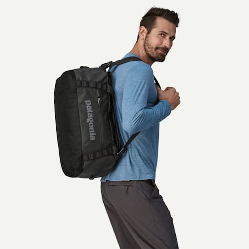 on model image of Black Hole Duffel Bag - 40L