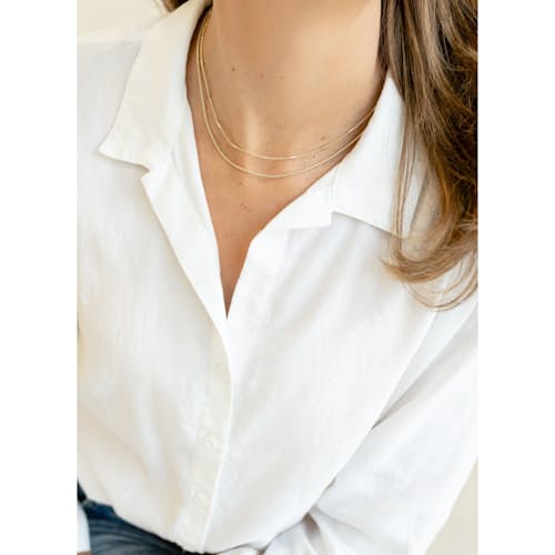 on model image of Women's Snake Choker Necklace
