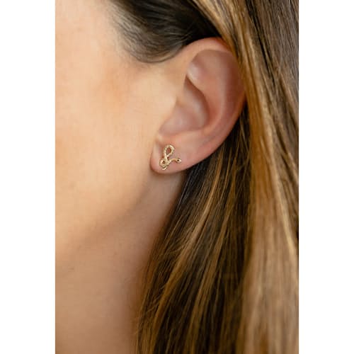 lifestyle image of Women's Snake Stud Earrings