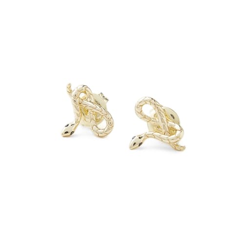 laydown image of Women's Snake Stud Earrings