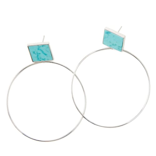 laydown image of Women's Silver Turquoise Jewelry Bundle