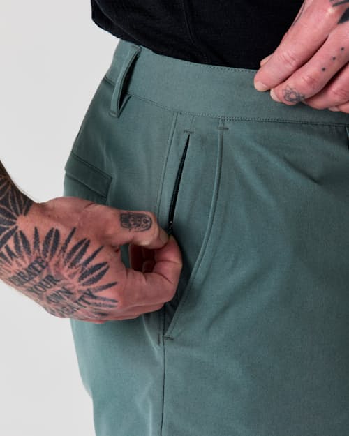 on model image of Equator Hybrid Short - 5"