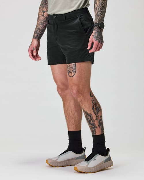 on model image of Equator Hybrid Short - 5"