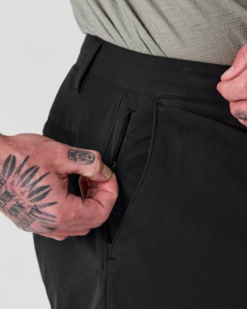 on model image of Equator Hybrid Short - 5"