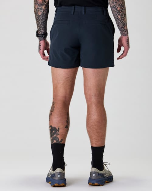 on model image of Equator Hybrid Short - 5"